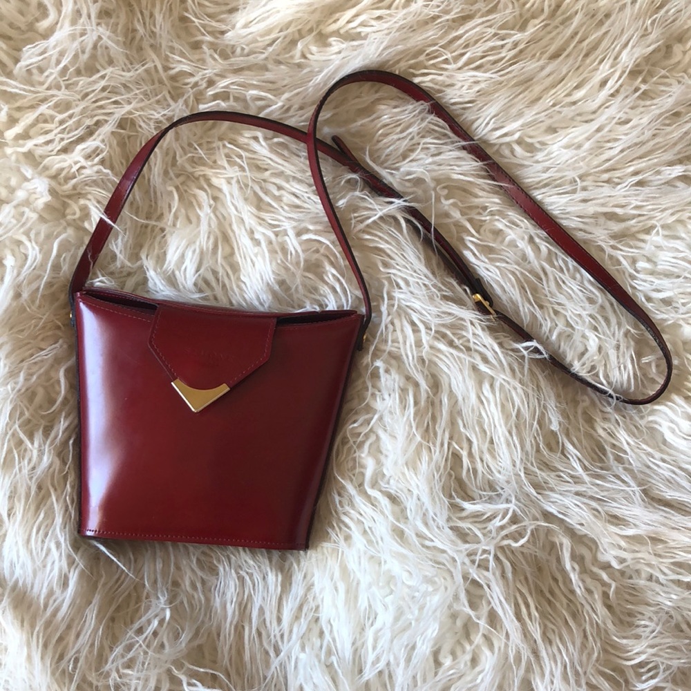 VINTAGE Simone Firenze genuine leather bag Italy